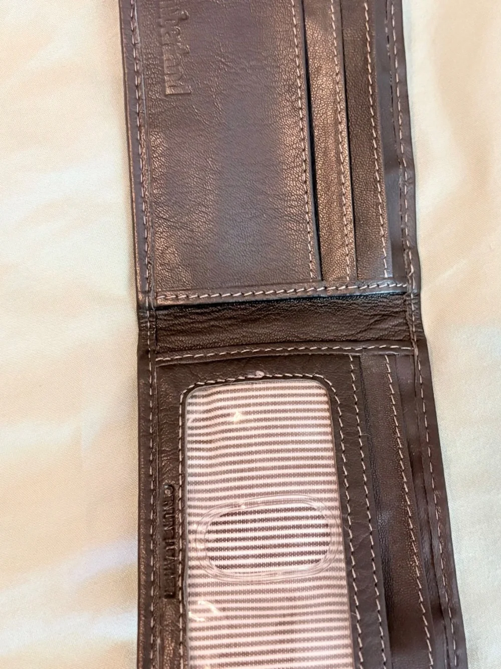 Timberland genuine leather wallet with belt flip clip